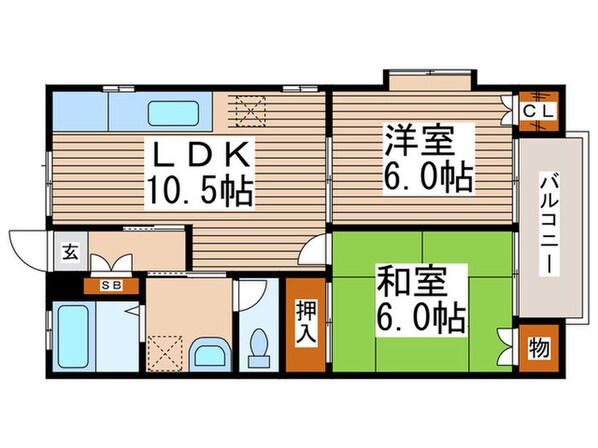 SAハイムの物件間取画像